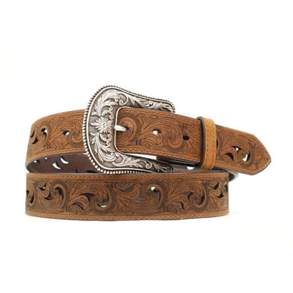 ARIAT PAISLEY DESIGN CUTOUT LEATHER BELT – Rodeo Western